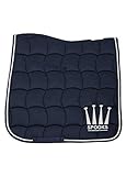 SPOOKS Dressage Pad Crown - DE (Farbe: navy/silver; Größe: dressage)