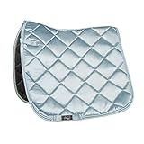 HKM Bergamo Schabracke grau blau Dressur